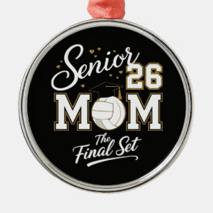 Adorno Metálico Mamá de Senior Clase 2026 Voleibol