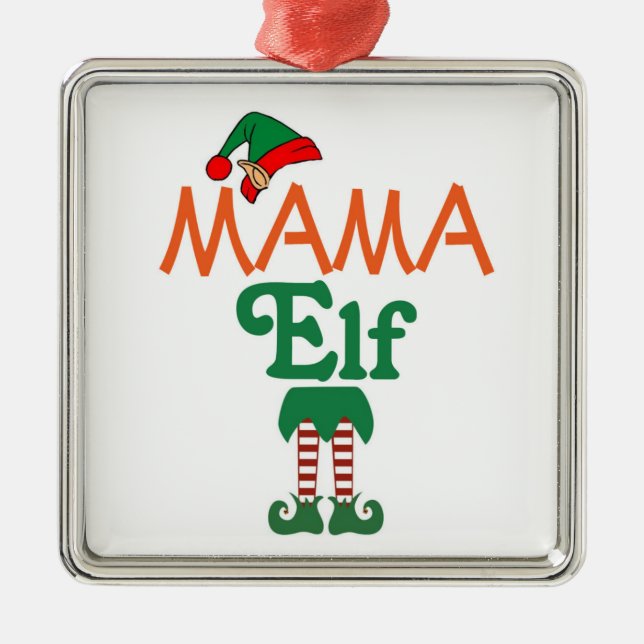 Adorno Metálico Mamá Elfo (Frente)