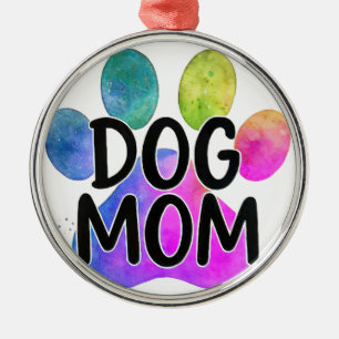 Adorno Metálico Mamá Perro garra colorida amante de las mascotas D