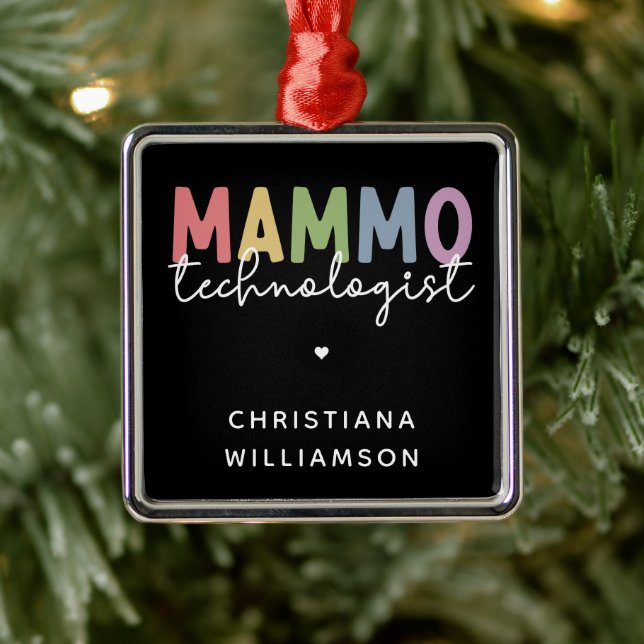 Adorno Metálico Mamografía tecnológica de mammo personalizado (Árbol)