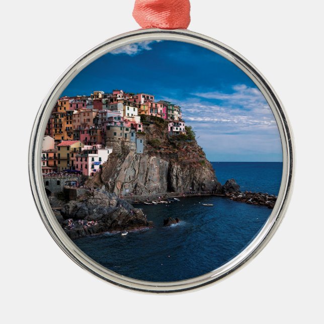 Adorno Metálico Manarola, terre del cinque. Italia (Frente)