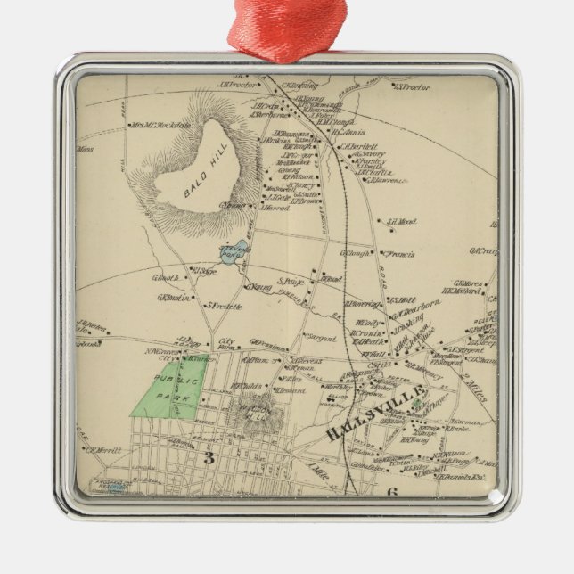 Adorno Metálico Manchester, ciudad del NH, ciudad (Frente)