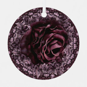 Adorno Metálico Mandala de rosa