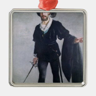 Adorno Metálico Manet el   Jean Baptiste Faure como Hamlet, 1877