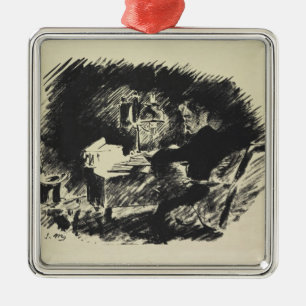 Adorno Metálico Manet el   Le Corbeau, 1875