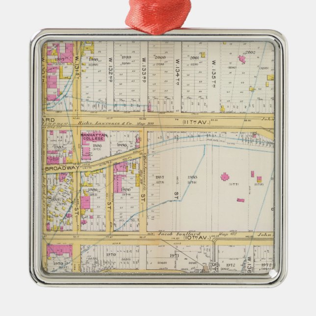 Adorno Metálico Manhatten, Nueva York 6 (Frente)