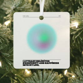 Adorno Metálico manifestación de afirmaciones diarias