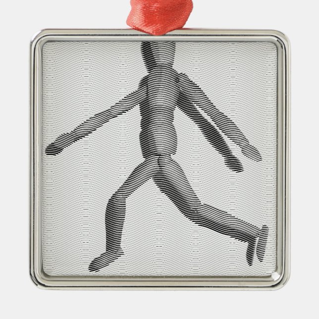 Adorno Metálico Mannequina humana de madera (Frente)