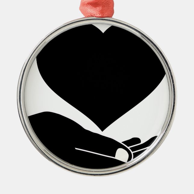 Adorno Metálico Mano cariñosa (Frente)