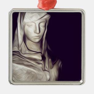 Adorno Metálico mano en el corazón