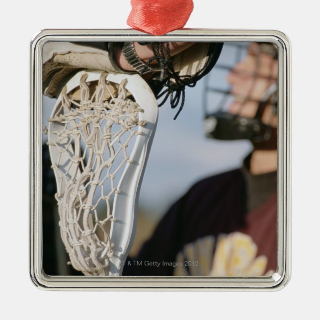 Adorno Metálico Mano en un palillo de LaCrosse (Frente)