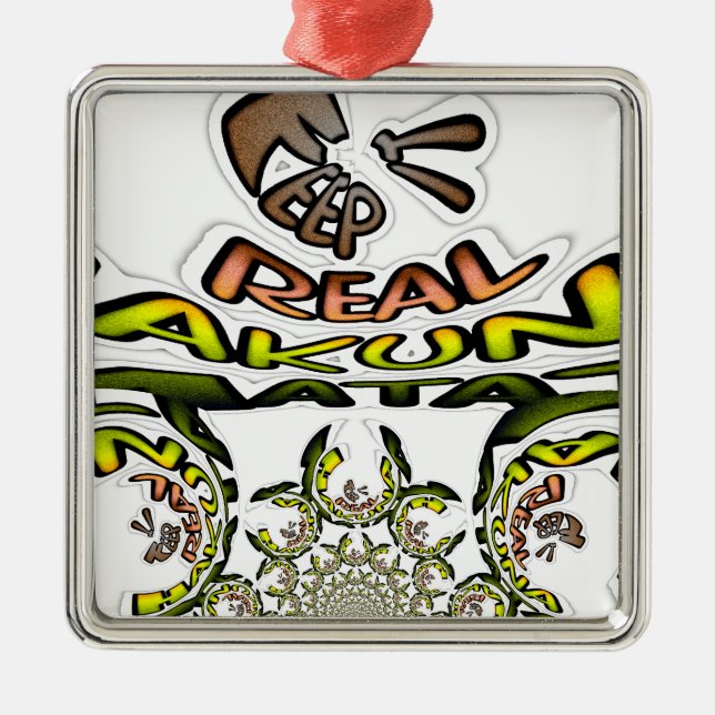 Adorno Metálico Manténgalo Real: Impresión/Gráfico de arte Kaleido (Frente)