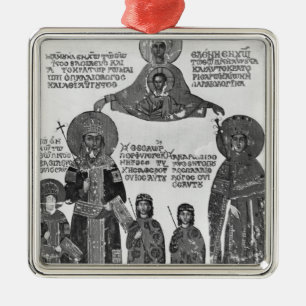 Adorno Metálico Manuel Palaeologus protegido por Virgen María