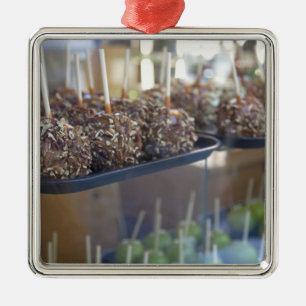 Adorno Metálico manzanas Carmel, Plaza Pioneer, Seattle,