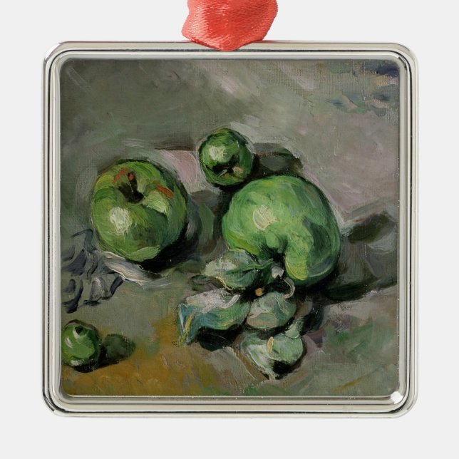Adorno Metálico Manzanas verdes de Paul Cezanne el |, c.1872-73 (Frente)
