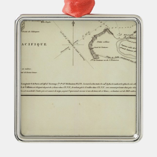 Adorno Metálico Manzanillo, México (Frente)