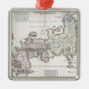Adorno Metálico Mapa antiguo de Japón el   1769