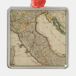 Adorno Metálico Mapa Atlas de color mano de Italia