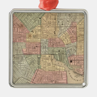 Adorno Metálico Mapa Baltimore de Mitchell