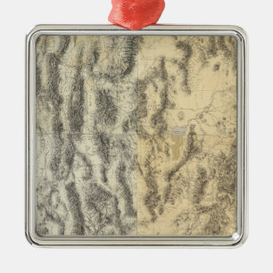 Adorno Metálico Mapa compuesto de Arizona, de Nevada, y de Utah