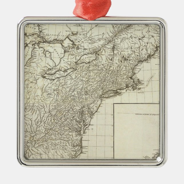 Adorno Metálico Mapa compuesto de Canadá (Frente)