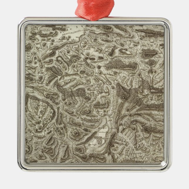 Adorno Metálico Mapa compuesto de Francia (Frente)