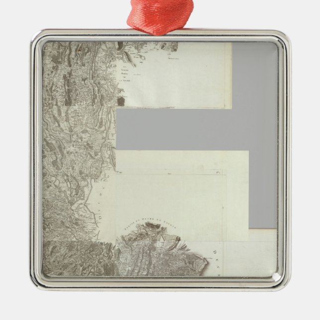 Adorno Metálico Mapa compuesto de Francia 4 (Frente)