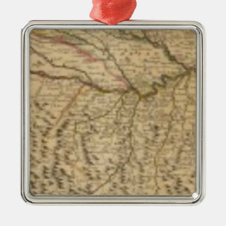 Adorno Metálico Mapa compuesto del valle del río Po