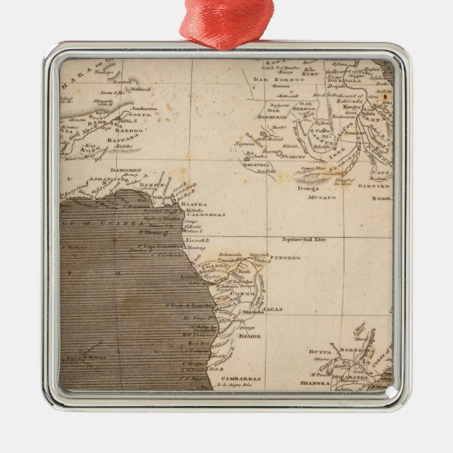 Adorno Metálico Mapa de África por Arrowsmith (Frente)