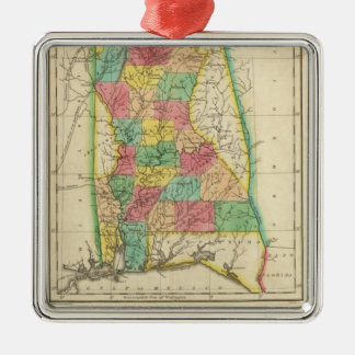 Adorno Metálico Mapa de Alabama