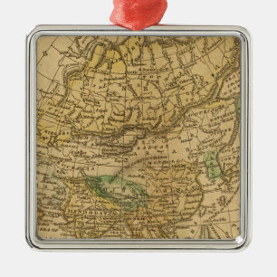 Adorno Metálico Mapa de Asia por Worcester