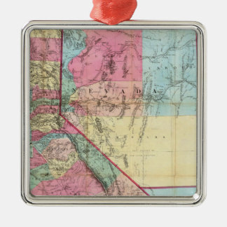 Adorno Metálico Mapa de Bancroft de California, Nevada