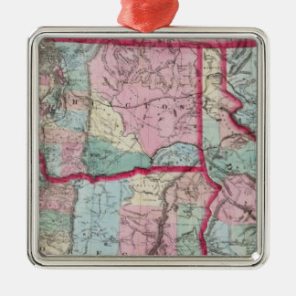 Adorno Metálico Mapa de Bancroft de Oregón, Washington, Idaho