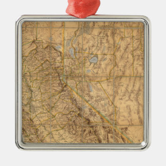 Adorno Metálico Mapa De California Y Nevada
