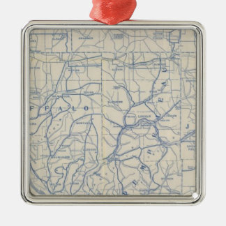 Adorno Metálico Mapa de camino de la bicicleta de Wisconsin 6