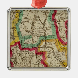Adorno Metálico Mapa de Connecticut