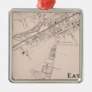 Adorno Metálico Mapa de Eatontown, New Jersey