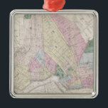 Adorno Metálico Mapa de época de Brooklyn (1873)<br><div class="desc">Este es un mapa vintage de Brooklyn New York producido en 1873.</div>