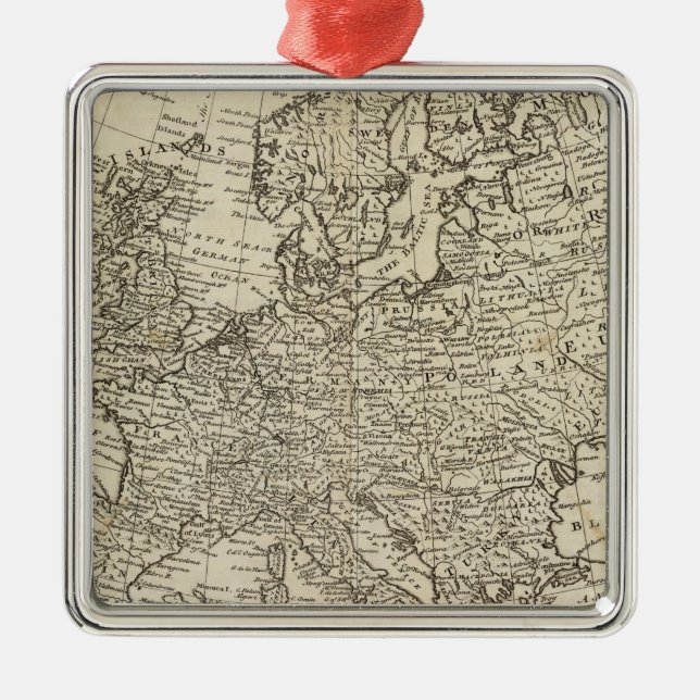 Adorno Metálico Mapa de Europa 3 (Frente)