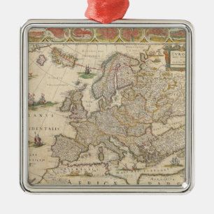 Adorno Metálico Mapa de Europa 6