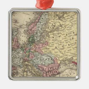 Adorno Metálico Mapa de Europa de Mitchell