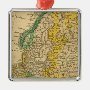 Adorno Metálico Mapa de Europa por Worcester