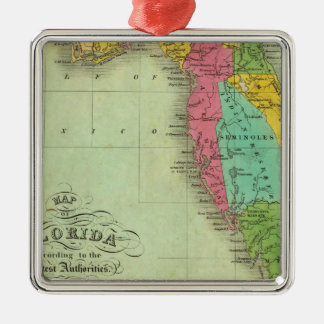 Adorno Metálico Mapa de Florida