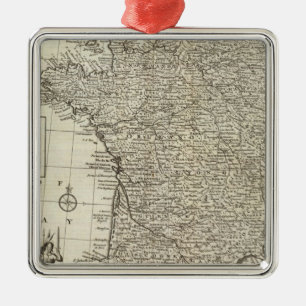 Adorno Metálico Mapa de Francia 2