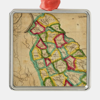 Adorno Metálico Mapa de Georgia