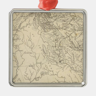 Adorno Metálico Mapa de Georgia por Arrowsmith