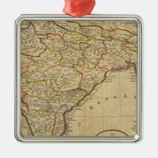 Adorno Metálico Mapa de Hindostan o de la India