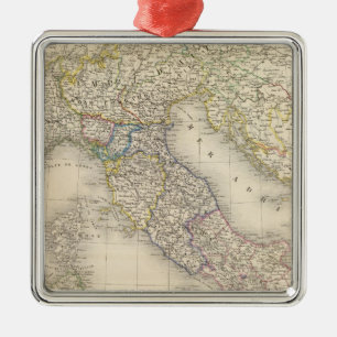 Adorno Metálico Mapa de Italia