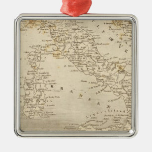 Adorno Metálico Mapa de Italia por Arrowsmith