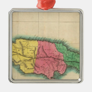 Adorno Metálico Mapa de Jamaica